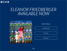 Tablet Screenshot of eleanorfriedberger.com